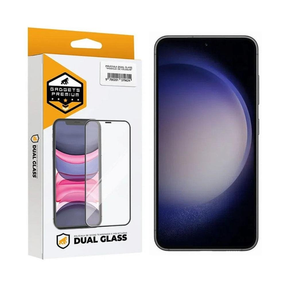 Pelicula para Galaxy S23 Plus - Dual Glass Preta - Gshield Pelicula para Galaxy S23 Plus - Dual Glass Preta - Gshield