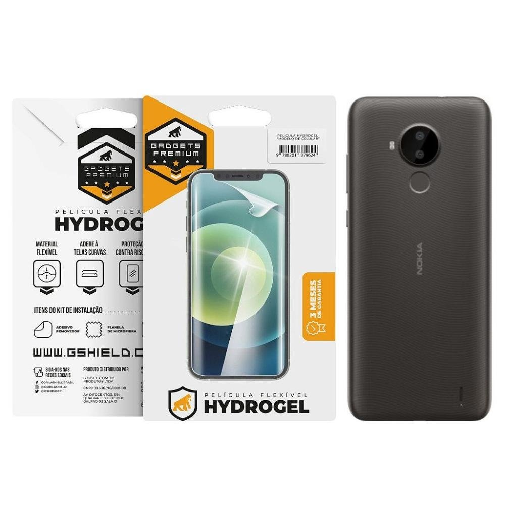 Pelicula para Nokia C30 - Traseira Hydrogel HD- Gshield Pelicula para Nokia C30 - Traseira Hydrogel HD- Gshield