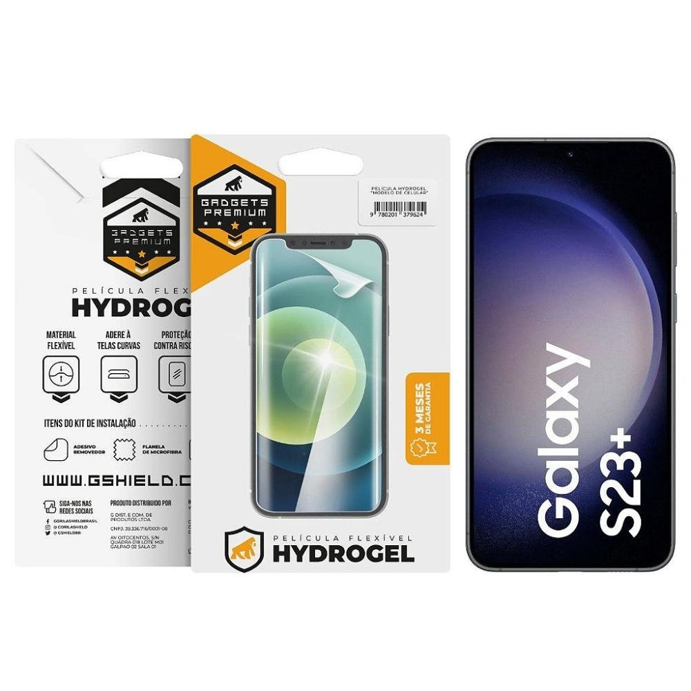 Pelicula para Samsung Galaxy S23 Plus - Hydrogel Gamer Fosca - Gshield Pelicula para Samsung Galaxy S23 Plus - Hydrogel Gamer Fosca - Gshield
