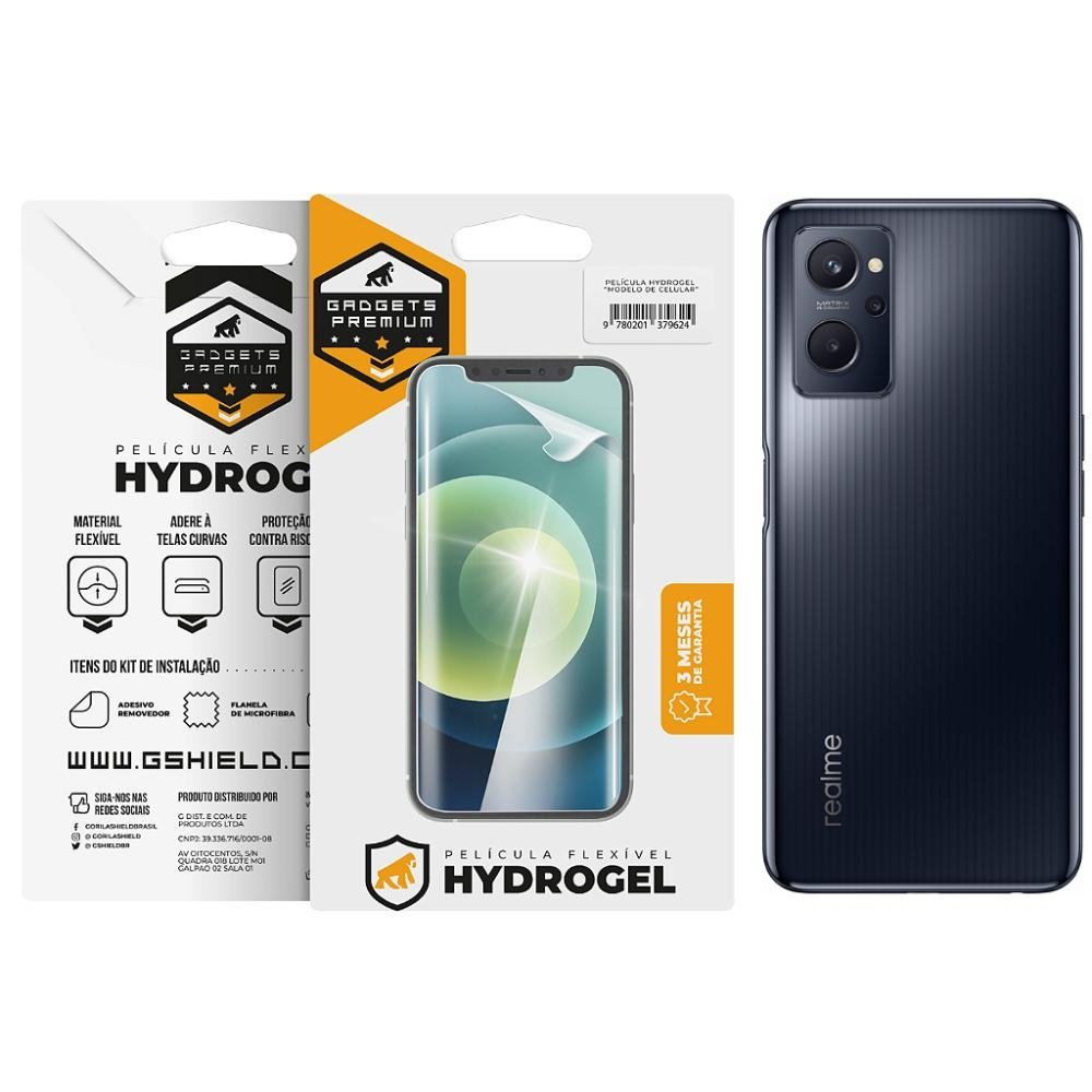 Pelicula para Realme 9i - Traseira Hydrogel HD - Gshield Pelicula para Realme 9i - Traseira Hydrogel HD - Gshield