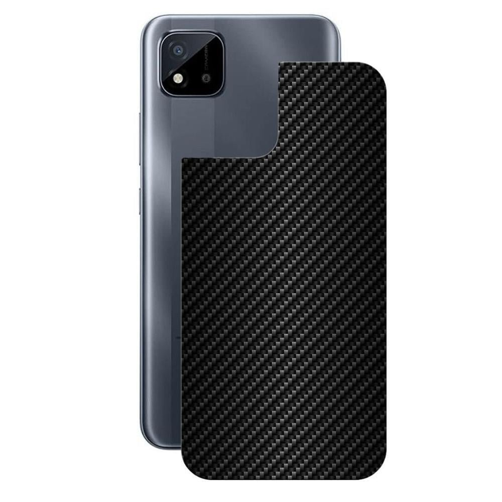 Película para Realme C11 - Traseira de Fibra de Carbono Preta - Gshield Película para Realme C11 - Traseira de Fibra de Carbono Preta - Gshield