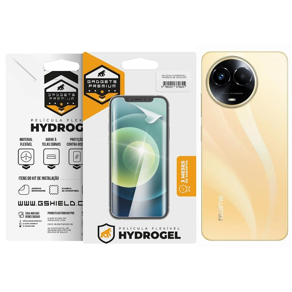 Pelicula para Realme 11 - Traseira Hydrogel HD - Gshield Pelicula para Realme 11 - Traseira Hydrogel HD - Gshield