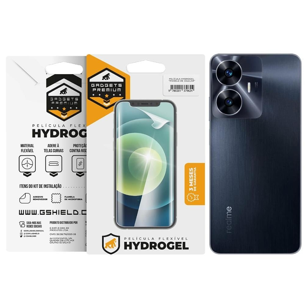 Película para Realme C55 - Traseira Hydrogel HD - Gshield Película para Realme C55 - Traseira Hydrogel HD - Gshield