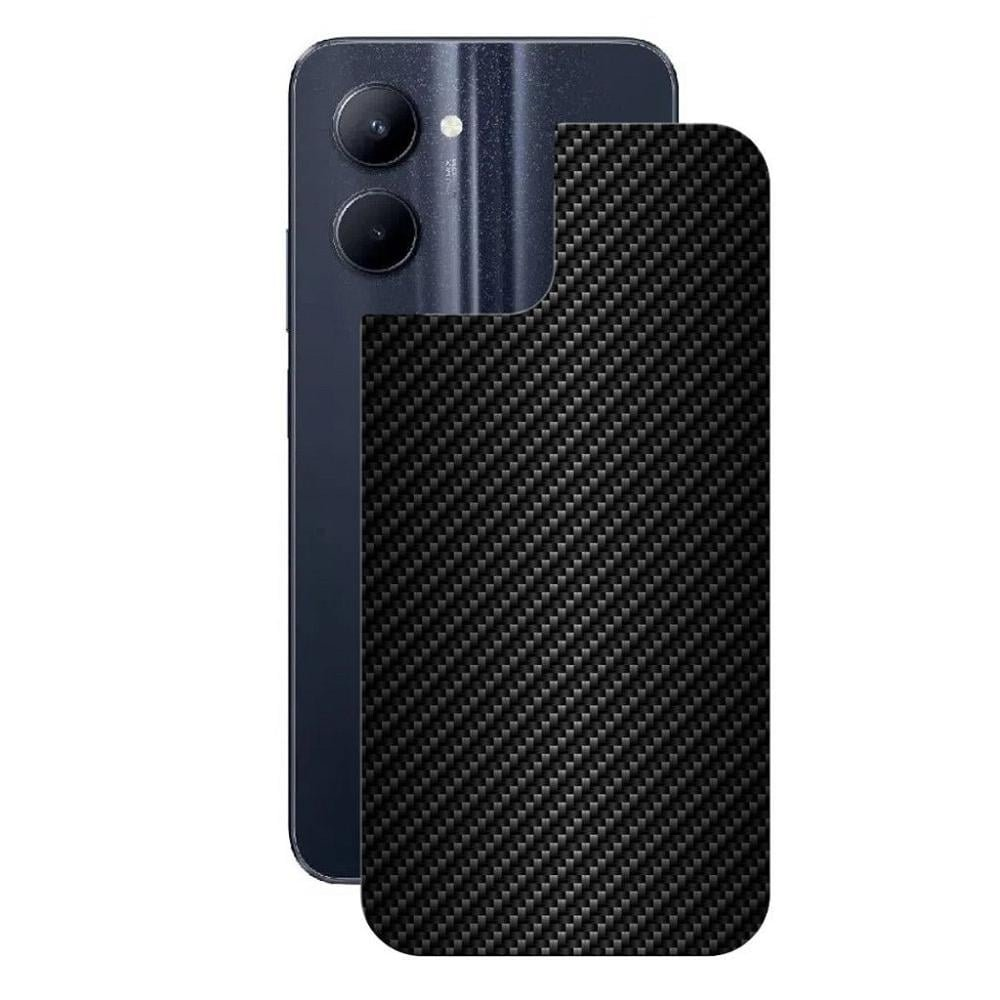 Película para Realme C33 - Traseira de Fibra de Carbono Preta - Gshield Película para Realme C33 - Traseira de Fibra de Carbono Preta - Gshield