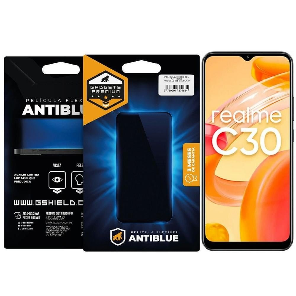 Película para Realme C30 - AntiBlue - Gshield Película para Realme C30 - AntiBlue - Gshield