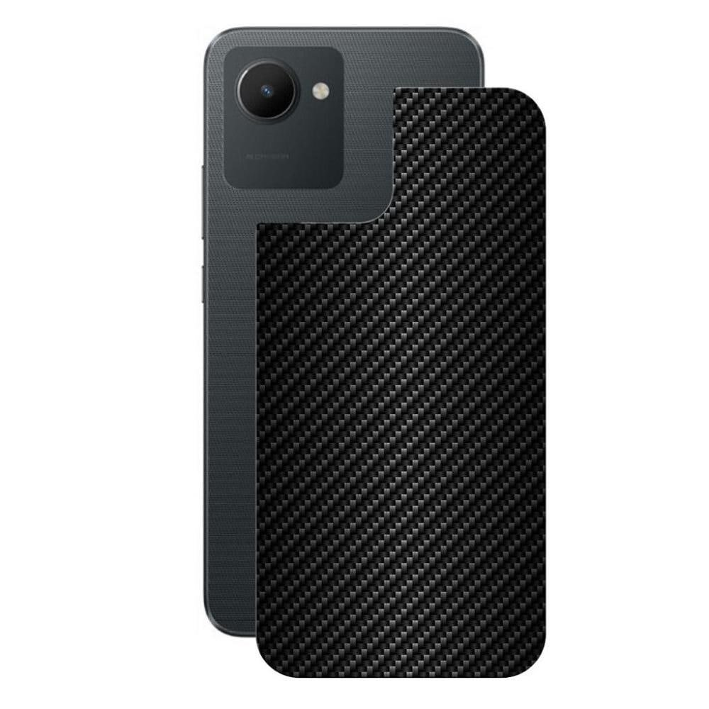Película para Realme C30 - Traseira de Fibra de Carbono Preta - Gshield Película para Realme C30 - Traseira de Fibra de Carbono Preta - Gshield