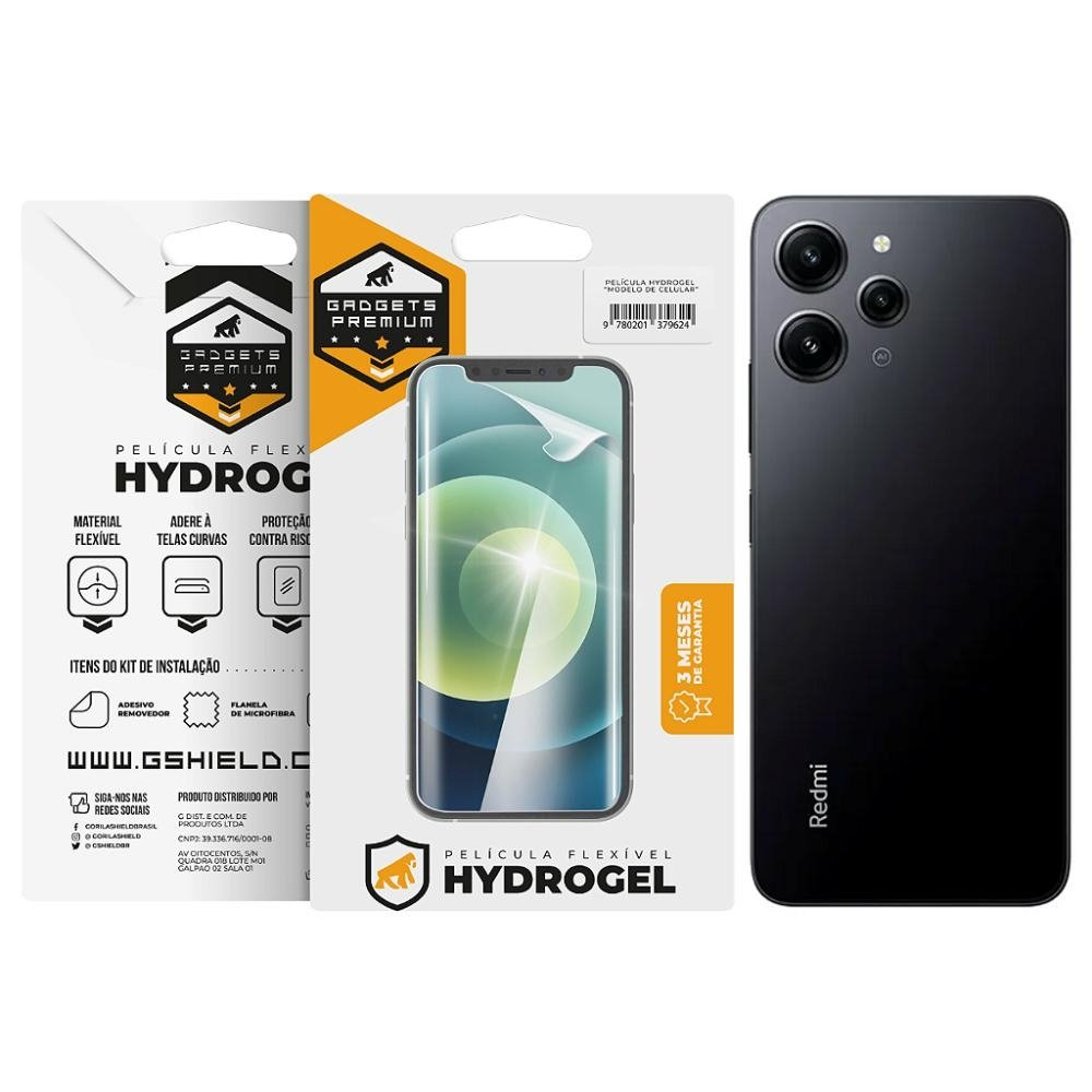 Pelicula para Xiaomi Redmi 12 -Traseira Hydrogel HD- Gshield Pelicula para Xiaomi Redmi 12 -Traseira Hydrogel HD- Gshield