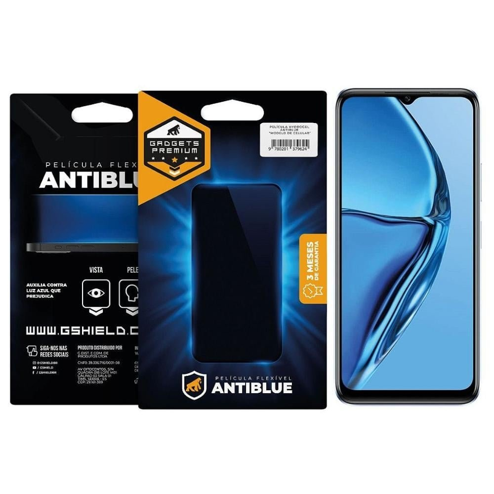 Película para Infinix Hot 20 5G - AntiBlue - Gshield Película para Infinix Hot 20 5G - AntiBlue - Gshield