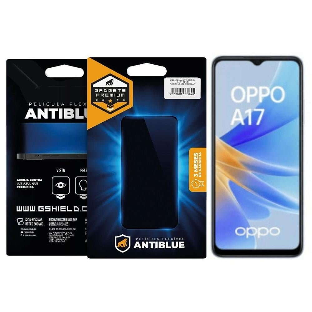 Película para Oppo A17 - AntiBlue - Gshield Película para Oppo A17 - AntiBlue - Gshield