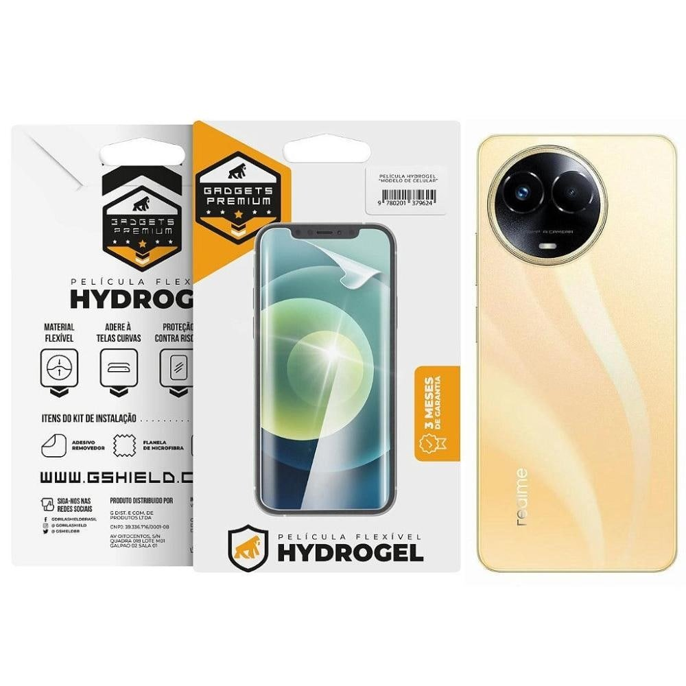 Pelicula para Realme 11 5G - Traseira de Fibra de Carbono - Gshield Pelicula para Realme 11 5G - Traseira de Fibra de Carbono - Gshield