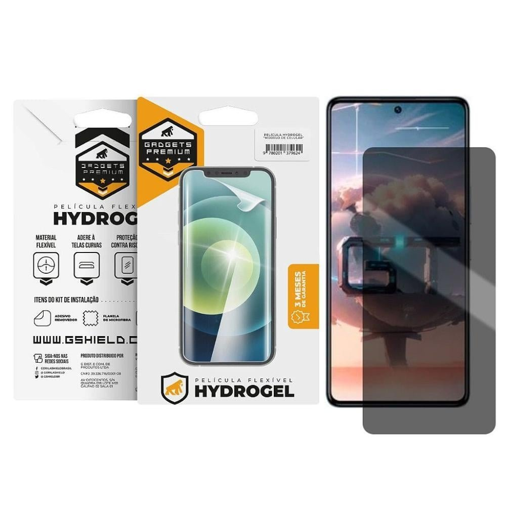 Pelicula para Infinix GT 10 Pro-Privacidade Hydrogel-Gshield Pelicula para Infinix GT 10 Pro-Privacidade Hydrogel-Gshield