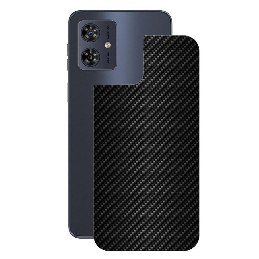 Pelicula para Moto G54 5G-Traseira FibraCarbonoPreta-Gshield Pelicula para Moto G54 5G-Traseira FibraCarbonoPreta-Gshield