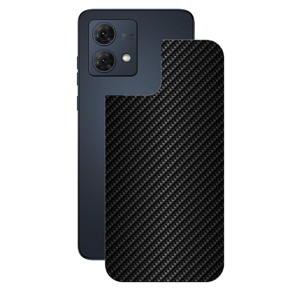 Pelicula para Moto G84 5G-Traseira FibraCarbonoPreta-Gshield Pelicula para Moto G84 5G-Traseira FibraCarbonoPreta-Gshield
