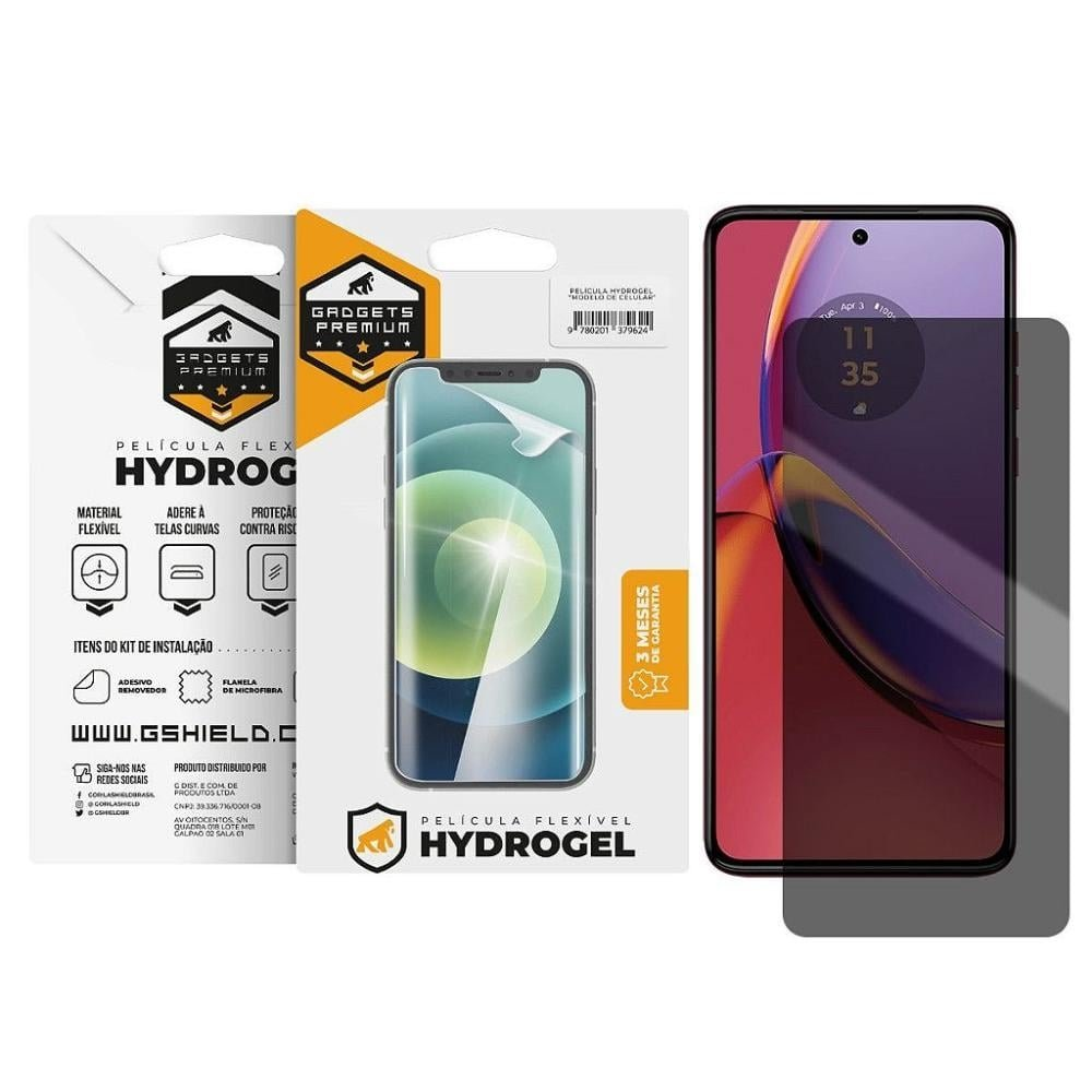 Pelicula para Moto G84 5G - Privacidade Hydrogel - Gshield Pelicula para Moto G84 5G - Privacidade Hydrogel - Gshield