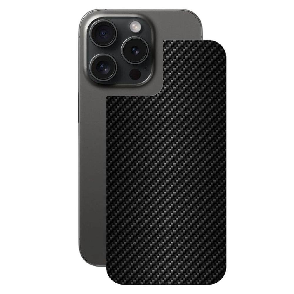 Pelicula para iPhone 15 Pro Max - Traseira de Fibra de Carbono Preta - Gshield Pelicula para iPhone 15 Pro Max - Traseira de Fibra de Carbono Preta - Gshield