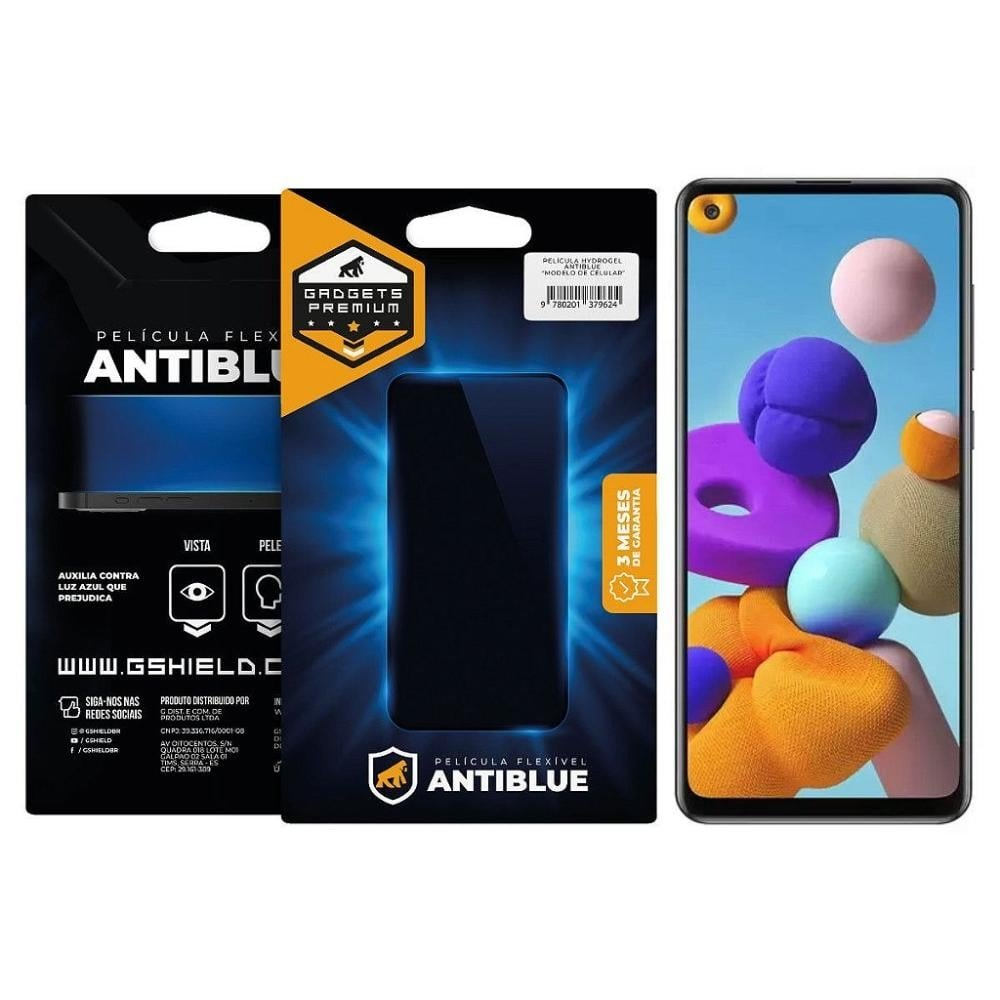 Pelicula para Samsung Galaxy A21s - AntiBlue - Gshield Pelicula para Samsung Galaxy A21s - AntiBlue - Gshield