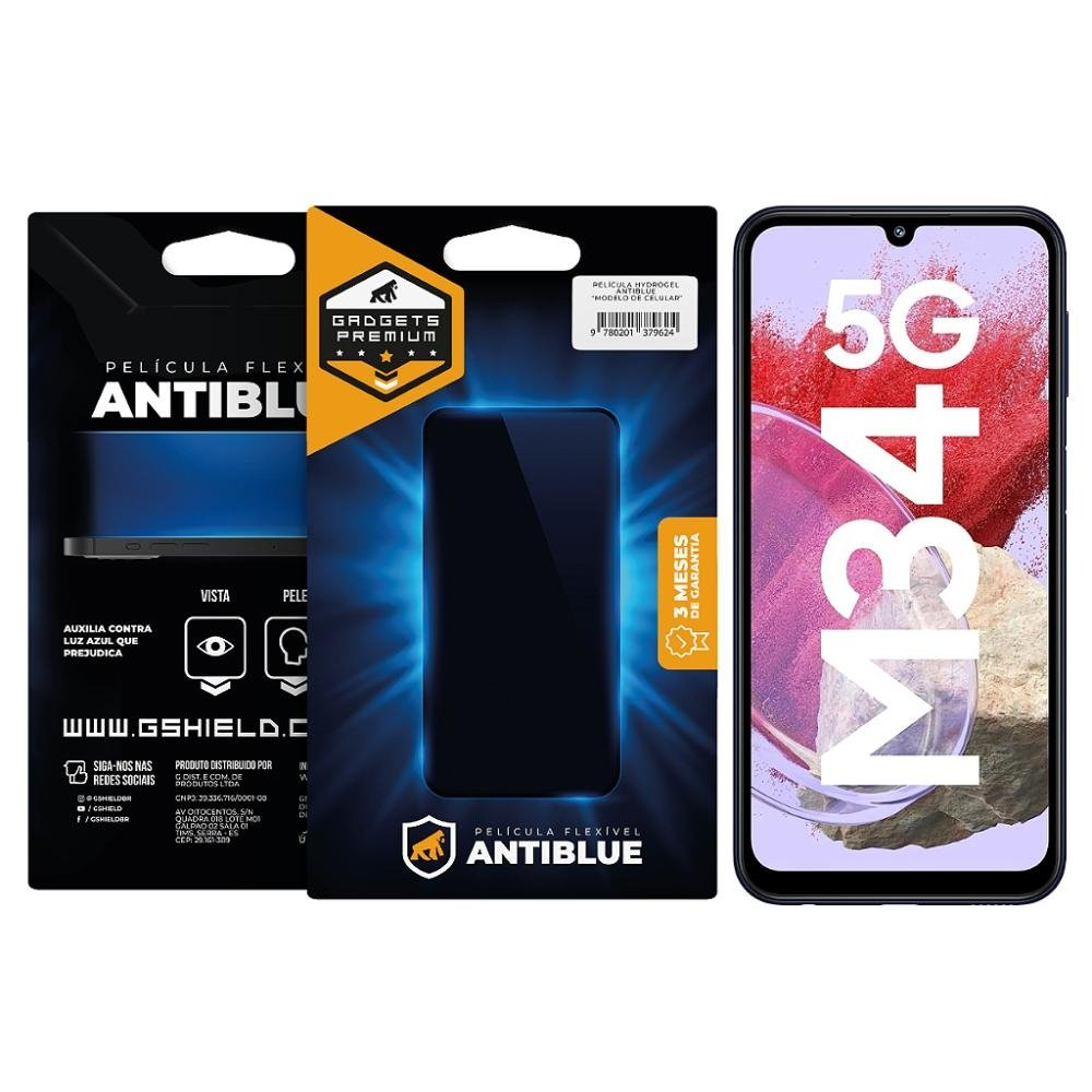 Pelicula para Samsung Galaxy M34 5G - AntiBlue - Gshield Pelicula para Samsung Galaxy M34 5G - AntiBlue - Gshield