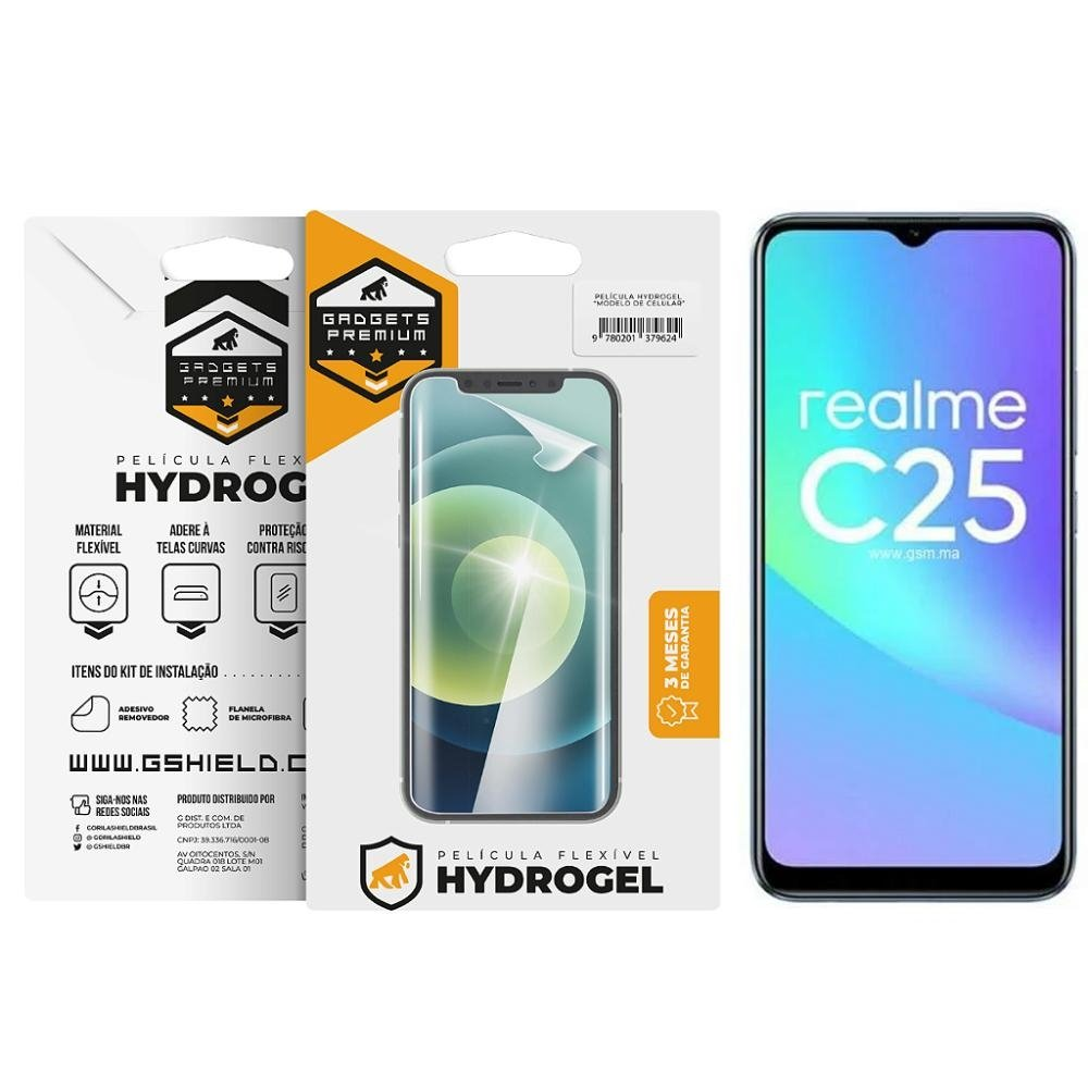 Pelicula para Realme C25 - Hydrogel Gamer Fosca - Gshield Pelicula para Realme C25 - Hydrogel Gamer Fosca - Gshield