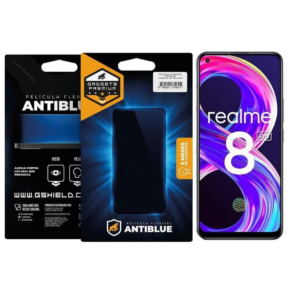 Película para Realme 8 Pro - AntiBlue - Gshield Película para Realme 8 Pro - AntiBlue - Gshield