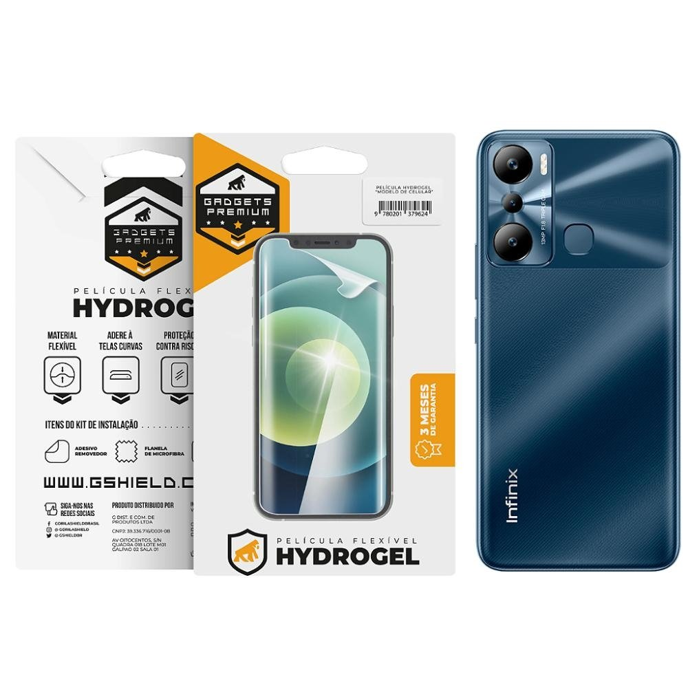Pelicula para Infinix Hot 20i - Traseira Hydrogel HD-Gshield Pelicula para Infinix Hot 20i - Traseira Hydrogel HD-Gshield