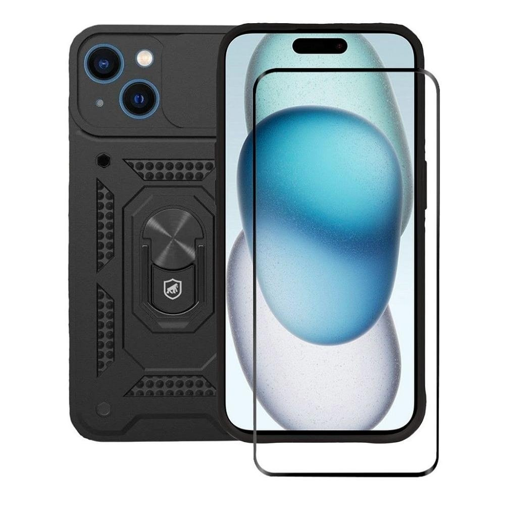 Kit Capa case capinha Dinamic Cam Protection e Pelicula Ultra Glass Preta para iPhone 15 P Kit Capa case capinha Dinamic Cam Protection e Pelicula Ultra Glass Preta para iPhone 15 P
