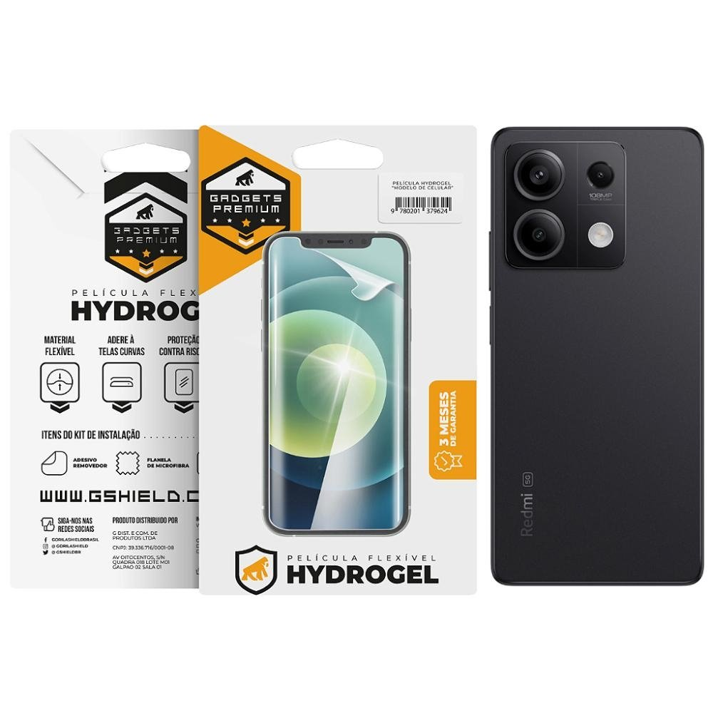 Pelicula para Redmi Note 13 5G - Traseira Hydrogel HD - Gshield Pelicula para Redmi Note 13 5G - Traseira Hydrogel HD - Gshield