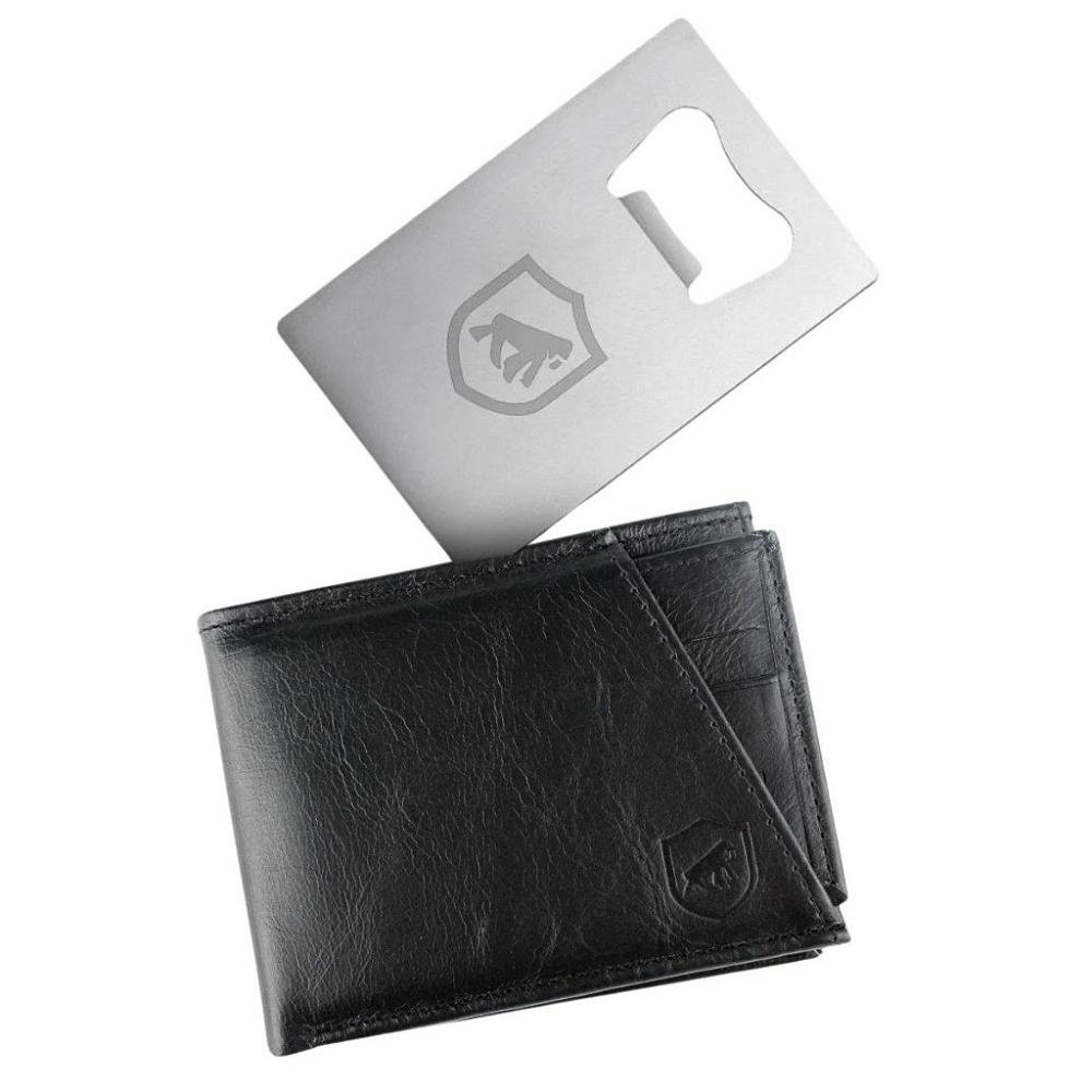 Kit Carteira Com Porta Cartao Dinamic e Cartao Abridor em Metal - Gshield Kit Carteira Com Porta Cartao Dinamic e Cartao Abridor em Metal - Gshield