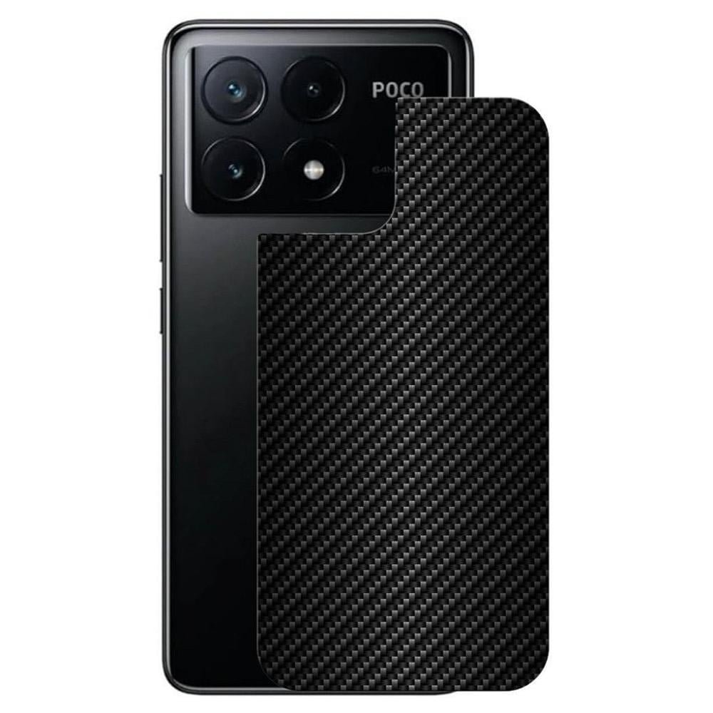 Pelicula para Poco X6 Pro 5G - Traseira de Fibra de Carbono Preta - Gshield Pelicula para Poco X6 Pro 5G - Traseira de Fibra de Carbono Preta - Gshield