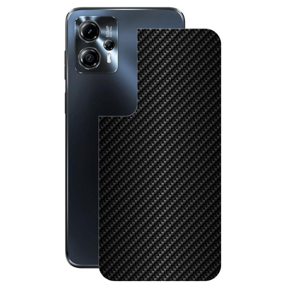 Pelicula Moto G13 - Traseira Fibra Carbono Preta - Gshield Pelicula Moto G13 - Traseira Fibra Carbono Preta - Gshield
