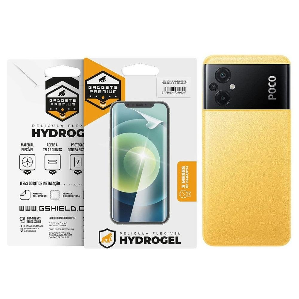 Pelicula para Xiaomi Poco M5 - Traseira Hydrogel HD- Gshield Pelicula para Xiaomi Poco M5 - Traseira Hydrogel HD- Gshield
