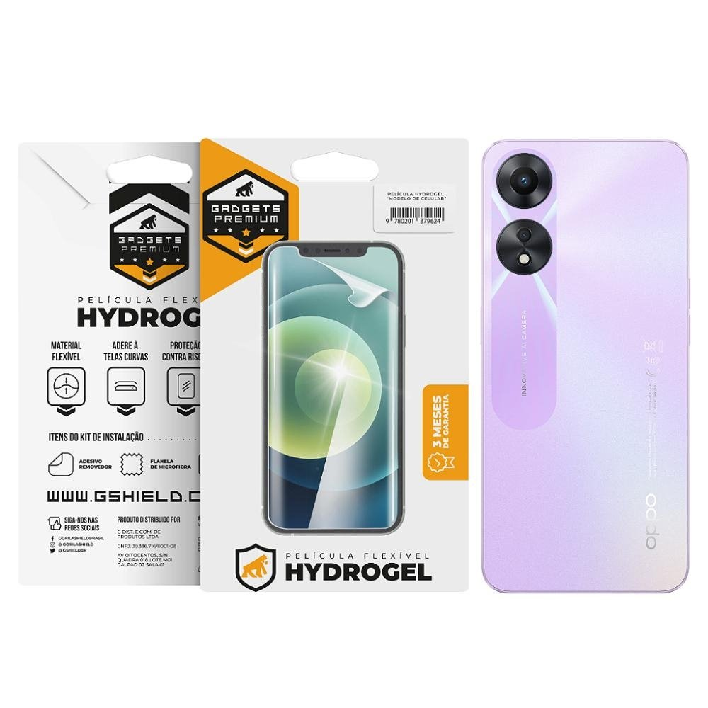 Pelicula para Oppo A78 5G - Traseira Hydrogel HD- Gshield Pelicula para Oppo A78 5G - Traseira Hydrogel HD- Gshield