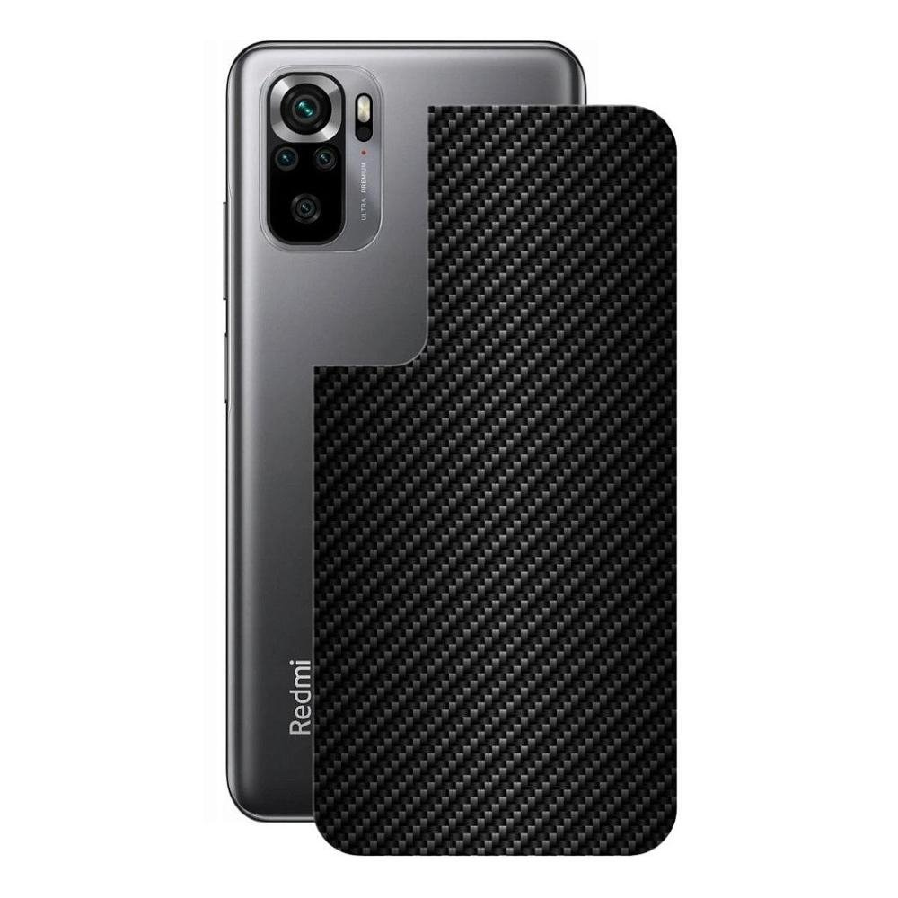 Pelicula Redmi Note 10S-Traseira Fibra Carbono Preta-Gshield Pelicula Redmi Note 10S-Traseira Fibra Carbono Preta-Gshield