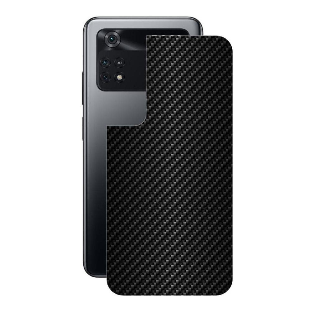 Pelicula Poco M4 Pro - Traseira Fibra Carbono Preta -Gshield Pelicula Poco M4 Pro - Traseira Fibra Carbono Preta -Gshield