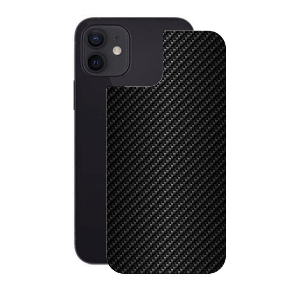 Pelicula iPhone 12 - Traseira Fibra Carbono Preta- Gshield