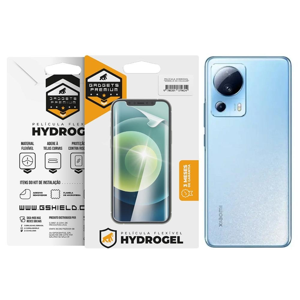 Pelicula para Xiaomi 13 Lite 5G - Traseira Hydrogel HD- Gshield Pelicula para Xiaomi 13 Lite 5G - Traseira Hydrogel HD- Gshield