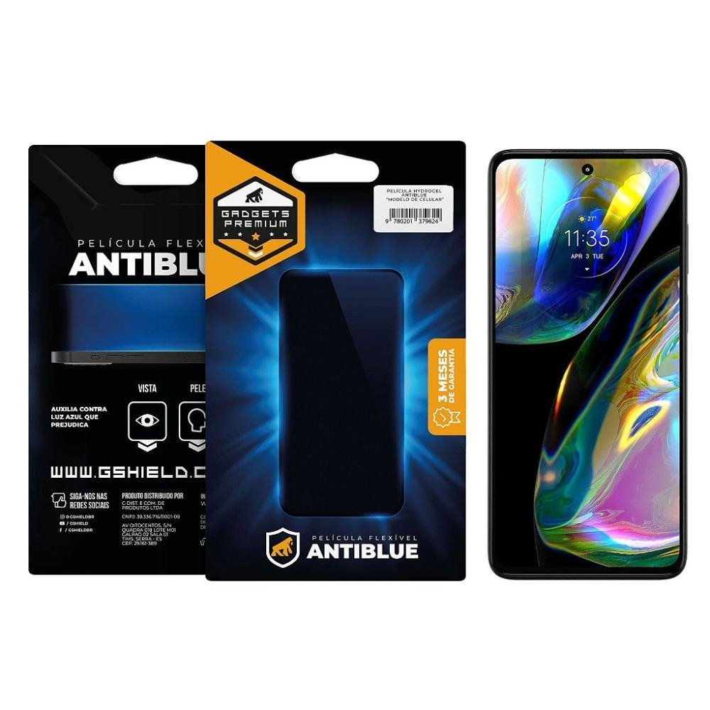 Pelicula para Motorola Moto G82 5G - AntiBlue - Gshield Pelicula para Motorola Moto G82 5G - AntiBlue - Gshield