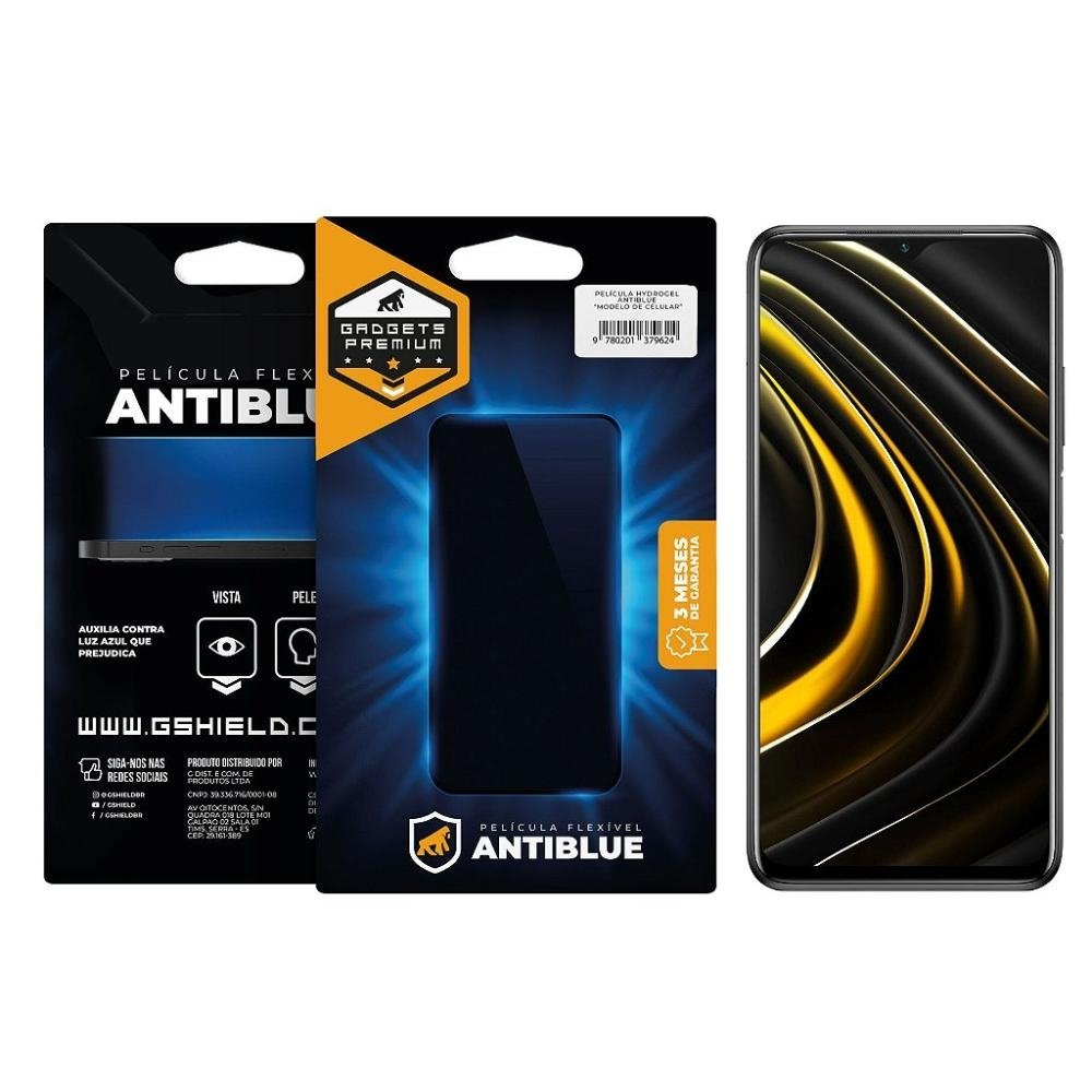 Pelicula para Xiaomi Poco M3 Pro - AntiBlue - Gshield Pelicula para Xiaomi Poco M3 Pro - AntiBlue - Gshield