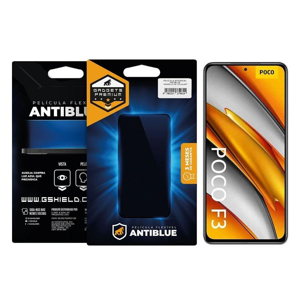 Pelicula para Xiaomi Poco F3 - AntiBlue - Gshield Pelicula para Xiaomi Poco F3 - AntiBlue - Gshield