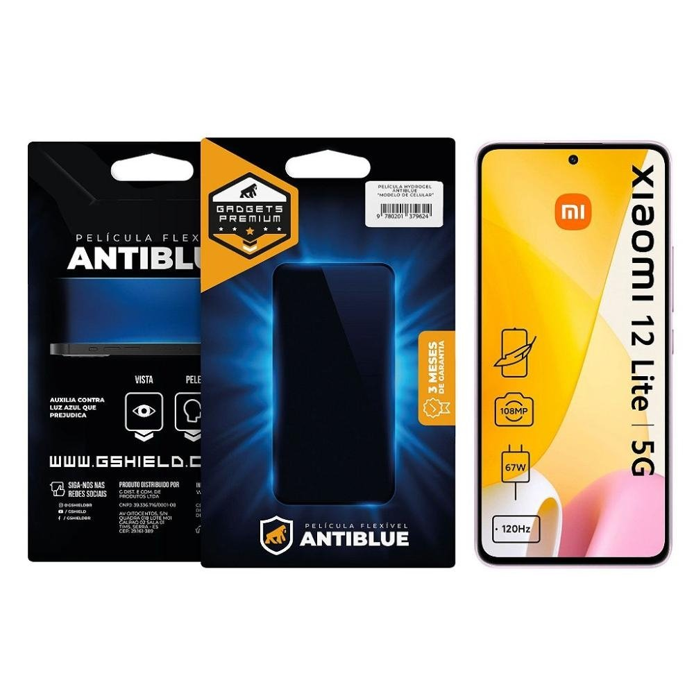 Pelicula para Xiaomi 12 Lite - AntiBlue - Gshield Pelicula para Xiaomi 12 Lite - AntiBlue - Gshield