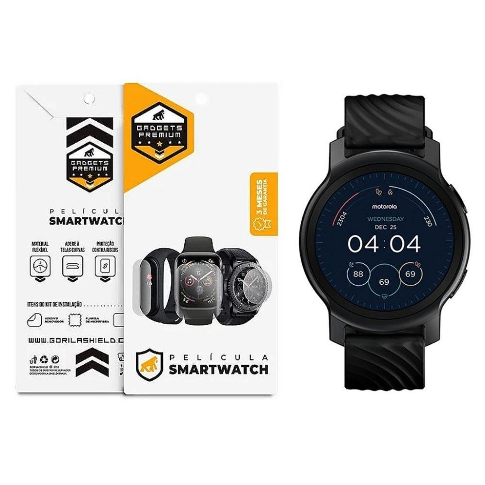 Pelicula para Moto Watch 100 - Hydrogel HD - Gshield Pelicula para Moto Watch 100 - Hydrogel HD - Gshield