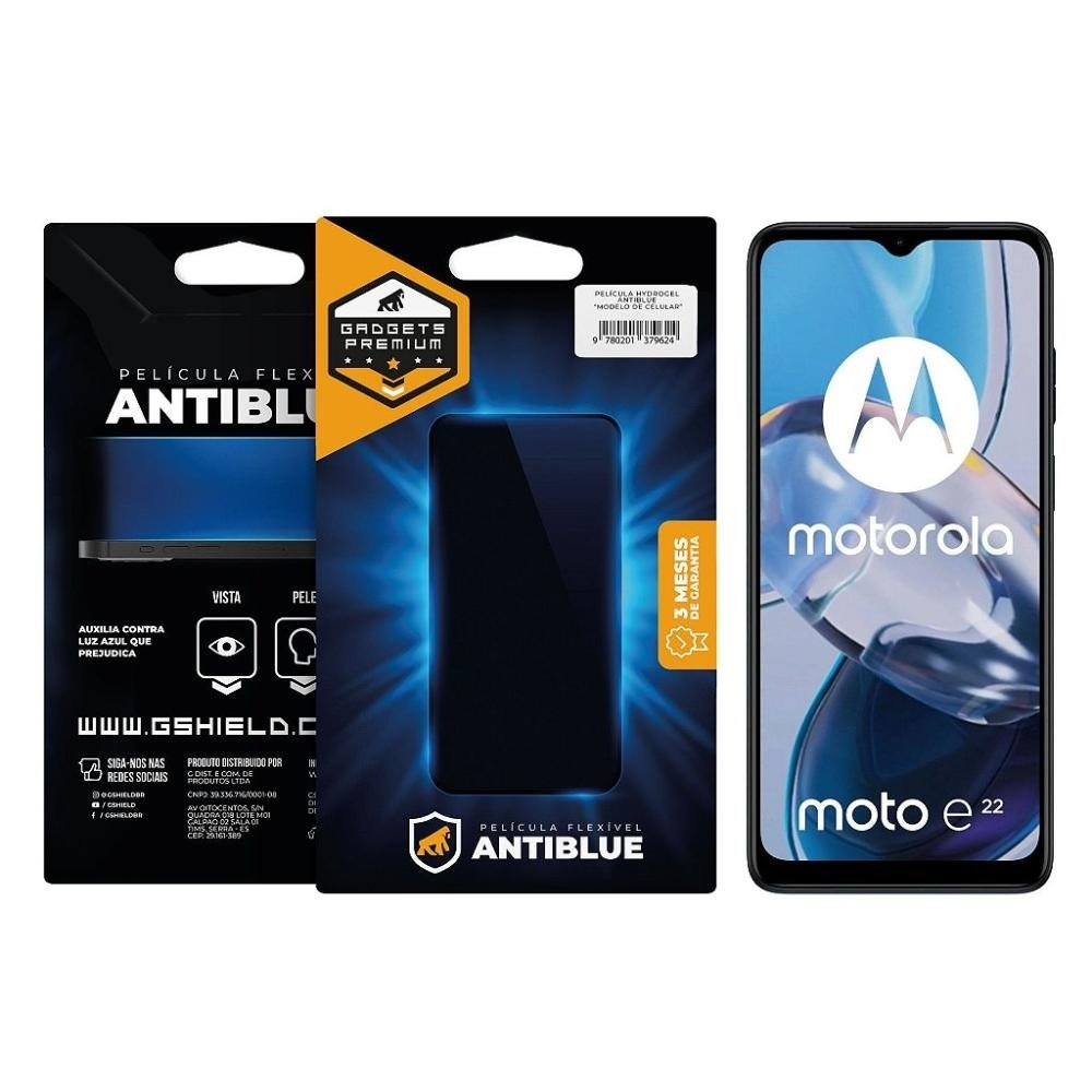 Pelicula para Motorola Moto E22 - AntiBlue - Gshield Pelicula para Motorola Moto E22 - AntiBlue - Gshield