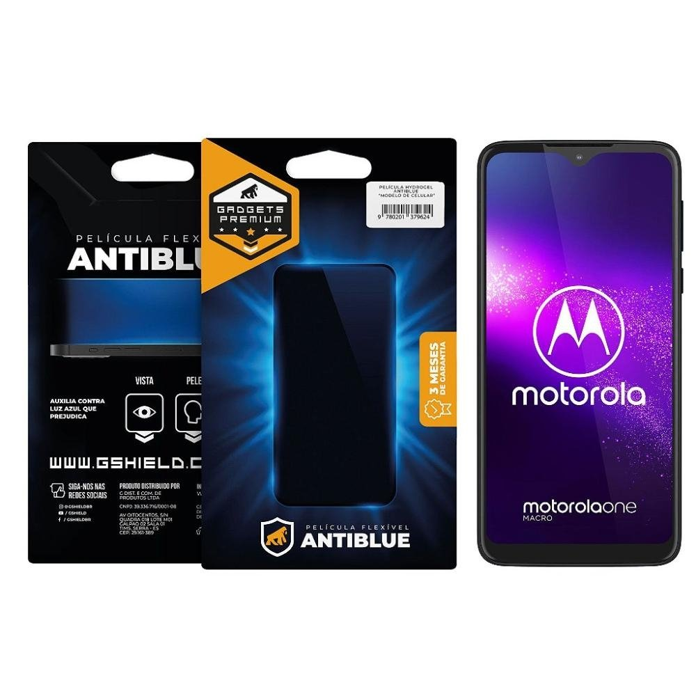 Pelicula para Motorola One Macro - AntiBlue - Gshield Pelicula para Motorola One Macro - AntiBlue - Gshield