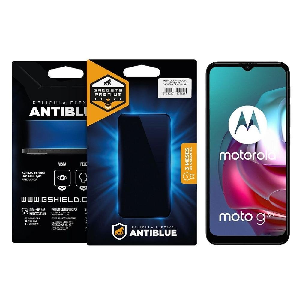 Pelicula para Motorola Moto G30 - AntiBlue - Gshield Pelicula para Motorola Moto G30 - AntiBlue - Gshield
