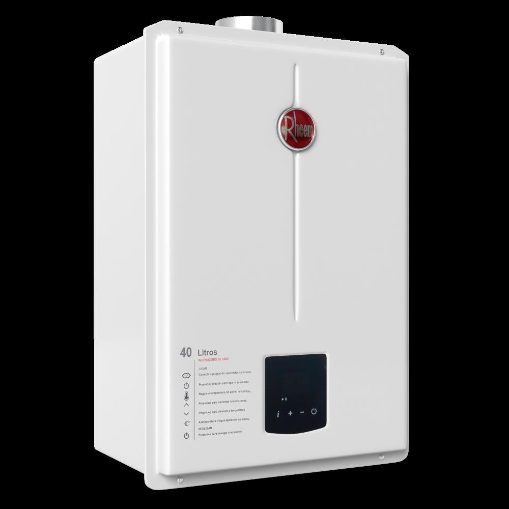 Aquecedor 40 litros digital EF Bivolt GLP Rheem Aquecedor 40 litros digital EF Bivolt GLP Rheem