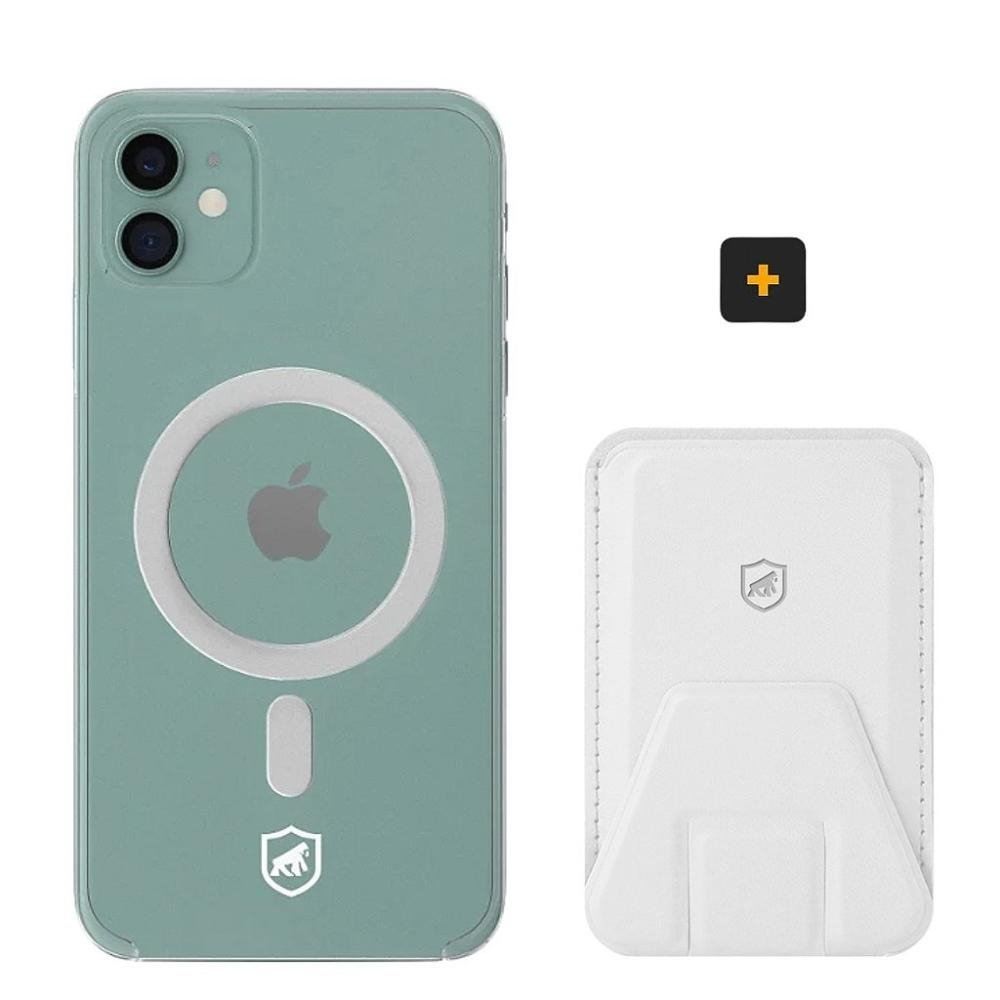 Kit Magsafe - Capa e Carteira com Kickstand para iPhone 11 - Gshield Kit Magsafe - Capa e Carteira com Kickstand para iPhone 11 - Gshield