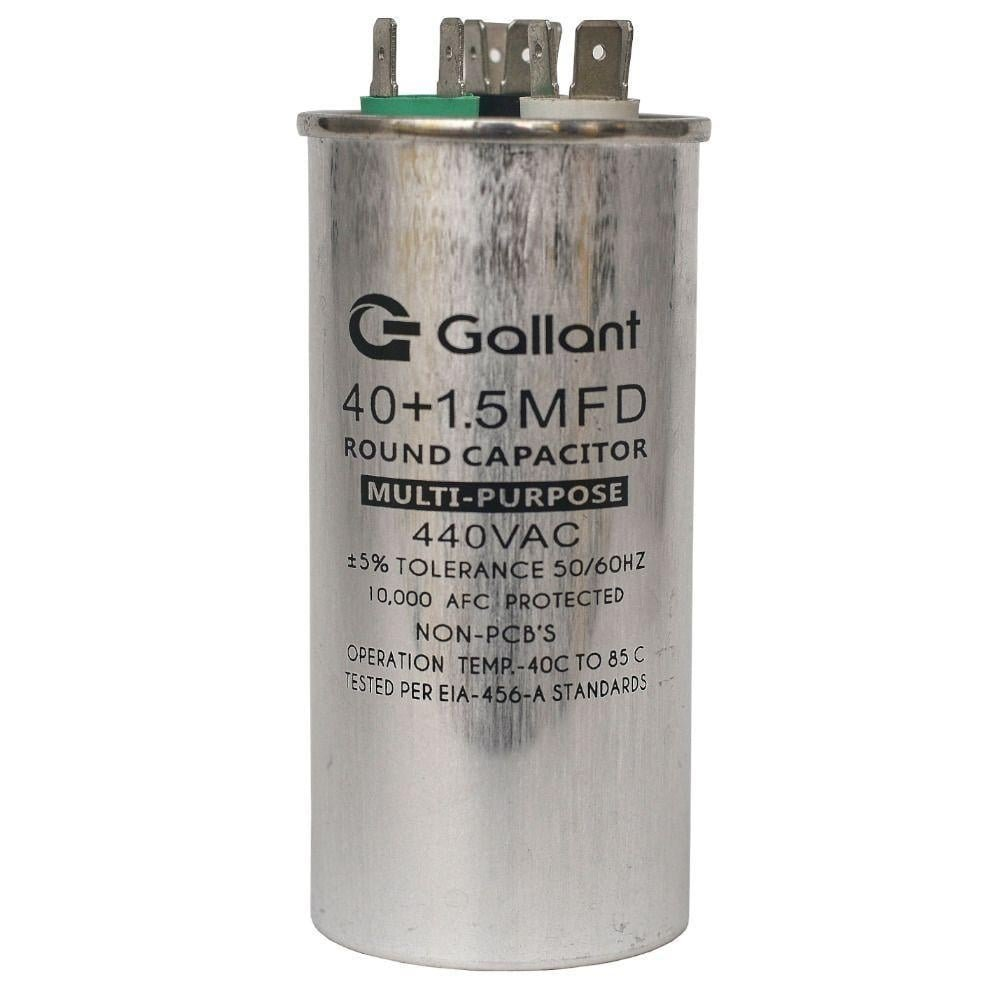 Capacitor CBB65 Gallant 40+1 5MF +-5% 440 VAC Capacitor CBB65 Gallant 40+1 5MF +-5% 440 VAC