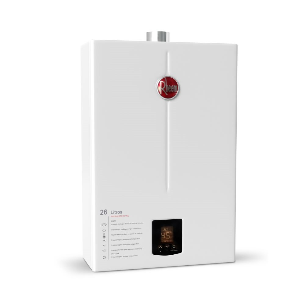 Aquecedor 26 litros digital EF Bivolt GLP Rheem Aquecedor 26 litros digital EF Bivolt GLP Rheem