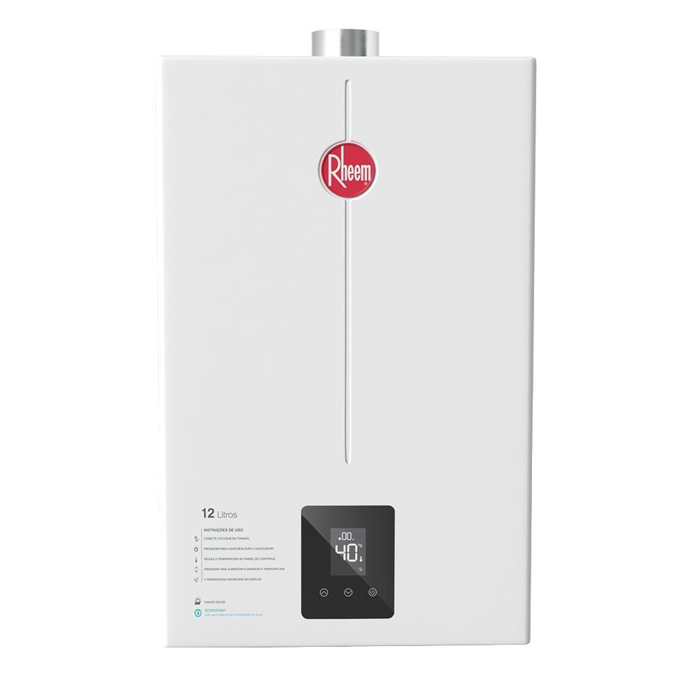 Aquecedor 12 litros digital EF Bivolt GN Rheem Aquecedor 12 litros digital EF Bivolt GN Rheem