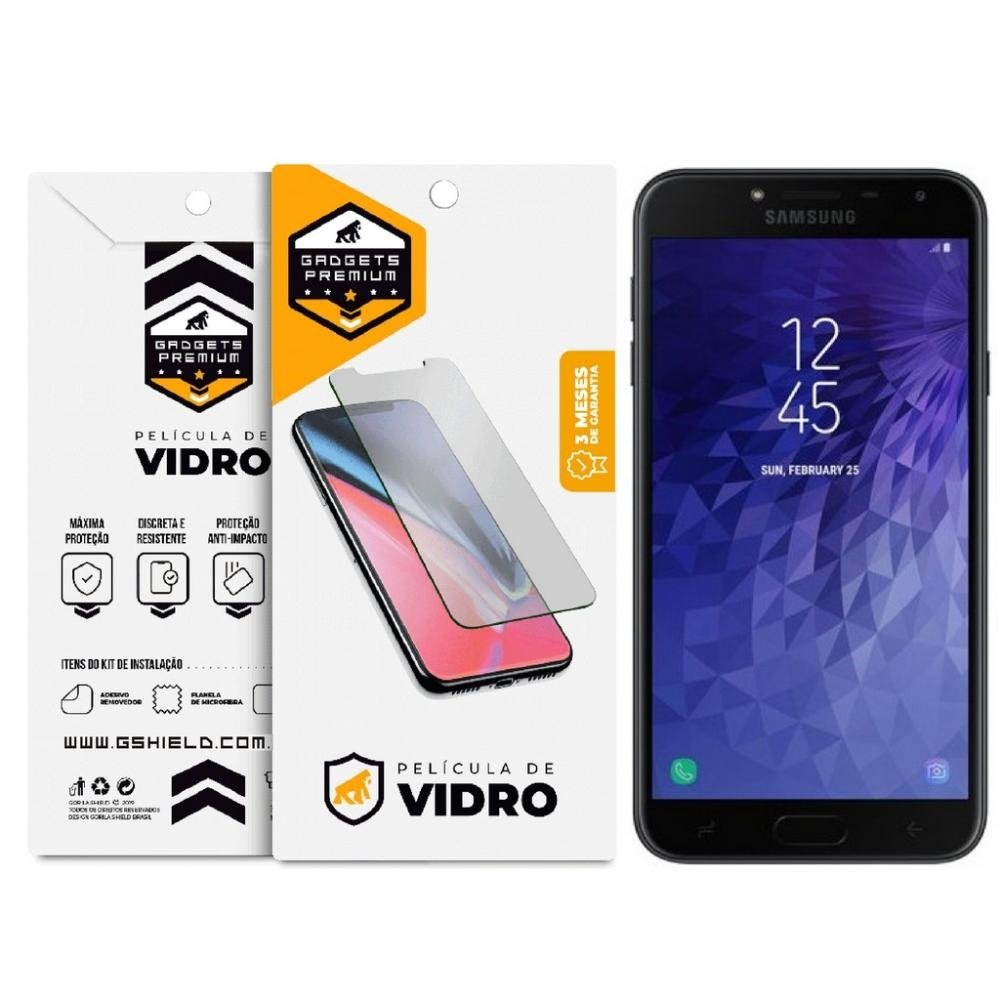 Pelicula para Samsung Galaxy J4 - Vidro Dupla - Gshield Pelicula para Samsung Galaxy J4 - Vidro Dupla - Gshield