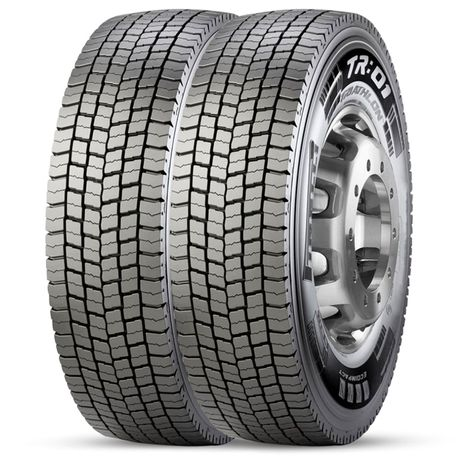 Kit 2 Pneu Pirelli Aro 22.5 275/80r22.5 149/146m TL M+S Tr01 Kit 2 Pneu Pirelli Aro 22.5 275/80r22.5 149/146m TL M+S Tr01
